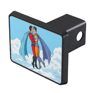 Slipperyjoe's two superheroes kissing characters f hitch cover