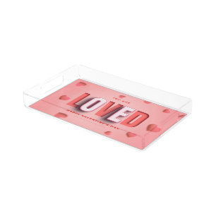 SlipperyJoe's Valentine's Day gifts romantic tone Acrylic Tray