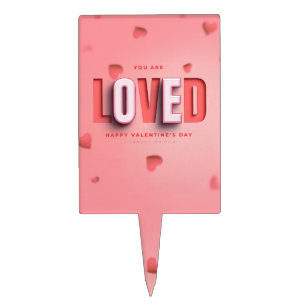 SlipperyJoe's Valentine's Day gifts romantic tone Cake Topper