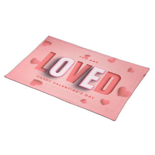 SlipperyJoe's Valentine's Day gifts romantic tone Cloth Placemat