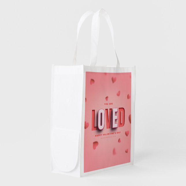 SlipperyJoe's Valentine's Day gifts romantic tone  Grocery Bag (Front Side)