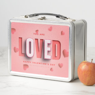 SlipperyJoe's Valentine's Day gifts romantic tone Metal Lunch Box