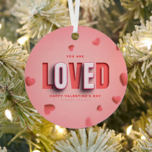 SlipperyJoe's Valentine's Day gifts romantic tone Metal Ornament