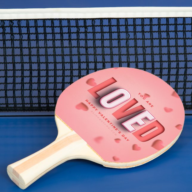 SlipperyJoe's Valentine's Day gifts romantic tone  Ping Pong Paddle (Insitu)