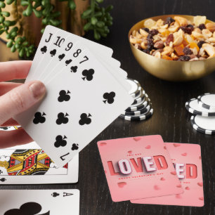 SlipperyJoe's Valentine's Day gifts romantic tone Poker Cards