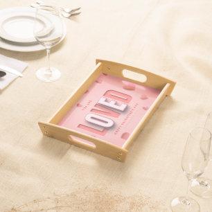 SlipperyJoe's Valentine's Day gifts romantic tone Serving Tray