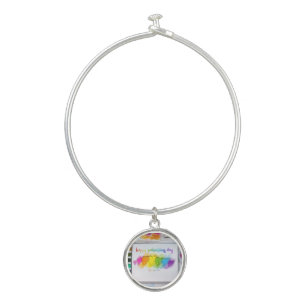 SlipperyJoe's Valentine's Day sentiment LGBTQ+ gay Bangle Bracelet