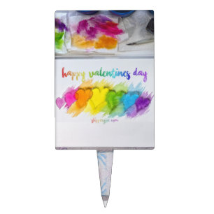 SlipperyJoe's Valentine's Day sentiment LGBTQ+ gay Cake Topper