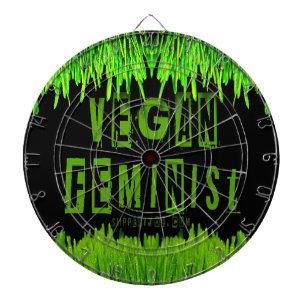 SlipperyJoe's vegan feminist attention-grabbing br Dart Board