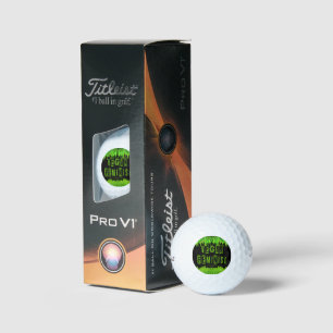 SlipperyJoe's vegan feminist attention-grabbing br Golf Balls