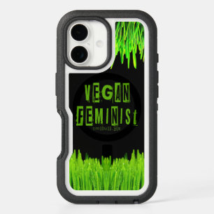 SlipperyJoe's vegan feminist attention-grabbing br iPhone 16 Case