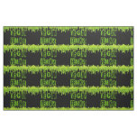 SlipperyJoe's Vegan feminist grass word block lett Fabric