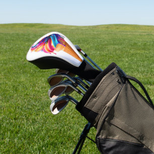 SlipperyJoe's vibrant ice cream cone food classic  Golf Head Cover