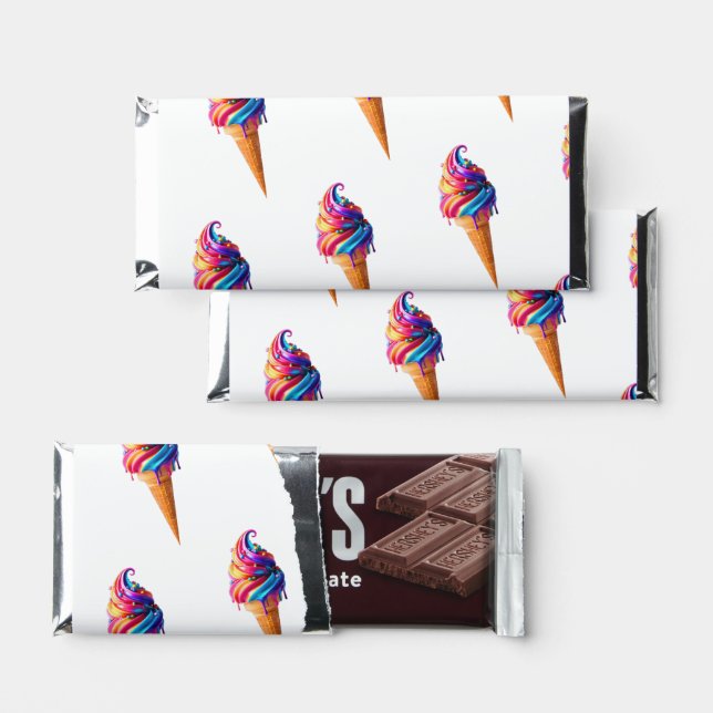 SlipperyJoe's vibrant ice cream cone food classic  Hershey Bar Favors (Front)