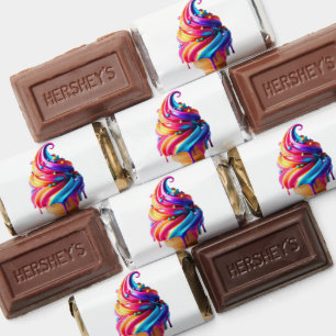 SlipperyJoe's vibrant ice cream cone food classic  Hershey's Miniatures