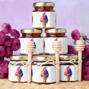 SlipperyJoe's vibrant ice cream cone food classic Honey Jar Favors
