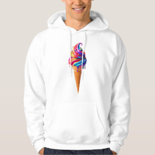 SlipperyJoe's vibrant ice cream cone food classic Hoodie