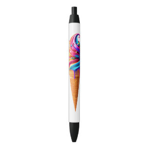 SlipperyJoe's vibrant ice cream cone food classic  Pen