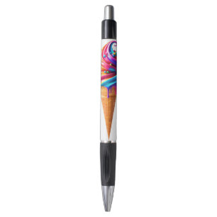 SlipperyJoe's vibrant ice cream cone food classic Pen