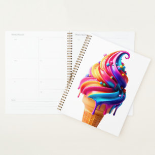 SlipperyJoe's vibrant ice cream cone food classic  Planner