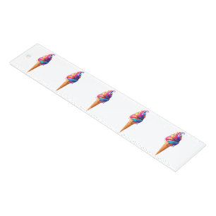 SlipperyJoe's vibrant ice cream cone food classic  Ruler