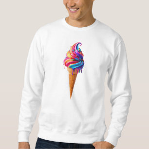 SlipperyJoe's vibrant ice cream cone food classic Sweatshirt
