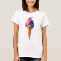 SlipperyJoe's vibrant ice cream cone food classic