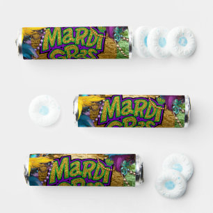 SlipperyJoe's vibrant Mardi Gras graphic classic C Breath Savers® Mints