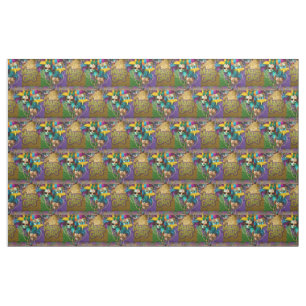 SlipperyJoe's vibrant Mardi Gras graphic classic C Fabric