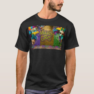SlipperyJoe's vibrant Mardi Gras graphic classic C T-Shirt