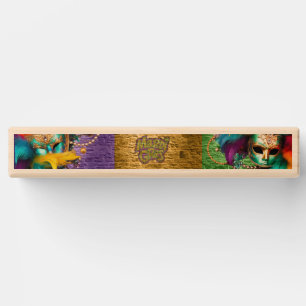 SlipperyJoe's vibrant Mardi Gras graphic classic C Topple Tower