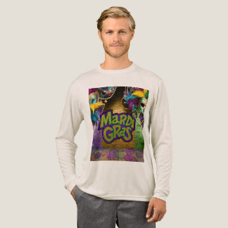 SlipperyJoe's vibrant Mardi Gras graphic classic C Tri-Blend Shirt