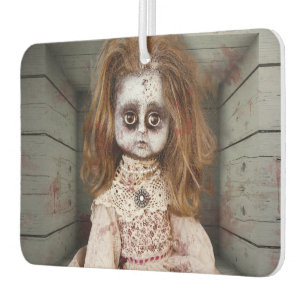 SlipperyJoe's vintage haunted porcelain doll creep Air Freshener
