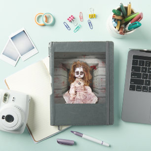 SlipperyJoe's vintage haunted porcelain doll creep Sticker