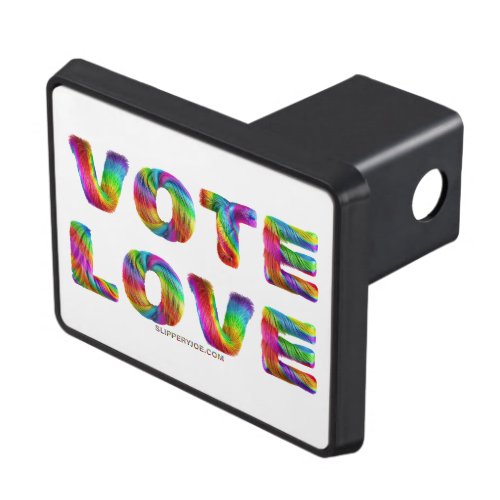 SlipperyJoes vote love equality gay pride gifts L Hitch Cover