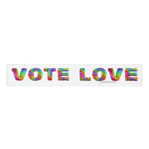 SlipperyJoes vote love equality gay pride gifts L Ruler
