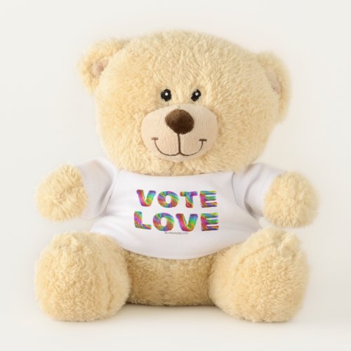 SlipperyJoes vote love equality gay pride gifts L Teddy Bear