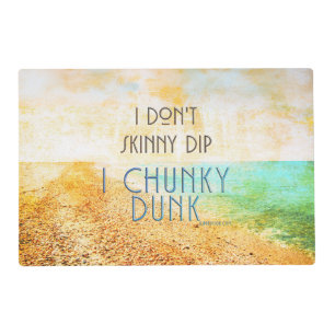 SlipperyJoe's warm idyllic beach scene campy skinn Placemat