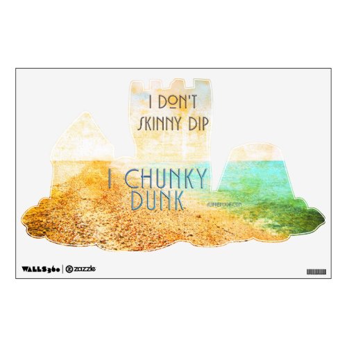 SlipperyJoe's warm idyllic beach scene campy skinn Wall Decal