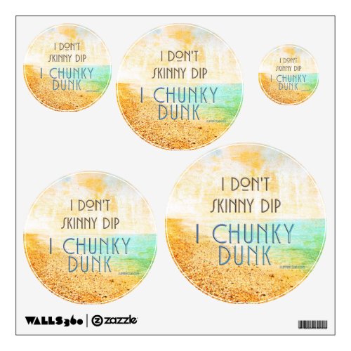 SlipperyJoe's warm idyllic beach scene campy skinn Wall Decal