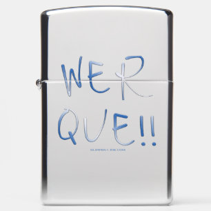 SlipperyJoe's werque word handwritten saying phras Zippo Lighter