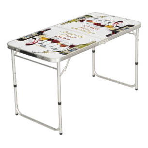 SlipperyJoe's wine drinkware cheeky pun red white Beer Pong Table