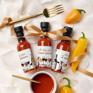 SlipperyJoe's wine drinkware cheeky pun red white  Hot Sauces