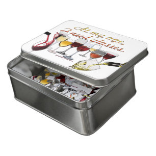 SlipperyJoe's wine drinkware cheeky pun red white Jigsaw Puzzle