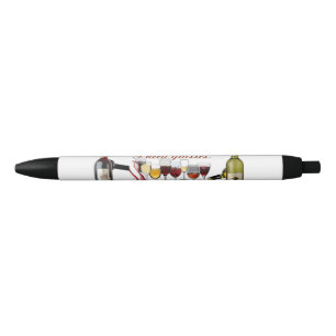 SlipperyJoe's wine drinkware cheeky pun red white  Pen