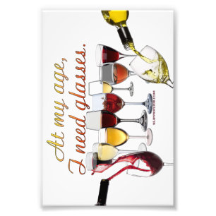 SlipperyJoe's wine drinkware cheeky pun red white Photo Print