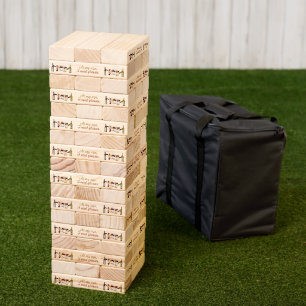 SlipperyJoe's wine drinkware cheeky pun red white Topple Tower