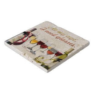 SlipperyJoe's wine drinkware cheeky pun red white Trivet