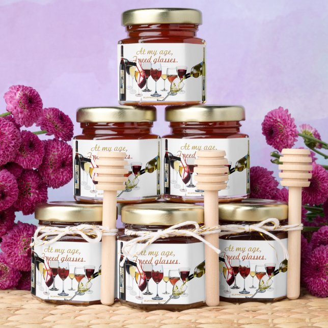 SlipperyJoe's Wine Glasses fermented grapes wine p Honey Jar Favors (Insitu)