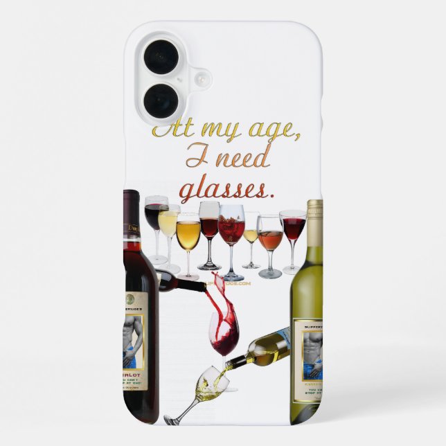 SlipperyJoe's Wine Glasses fermented grapes wine p iPhone Case (Back)